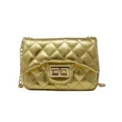 Tiny Treats Handbags & Accessories*- Metallic Classic Mini Purse, Gold