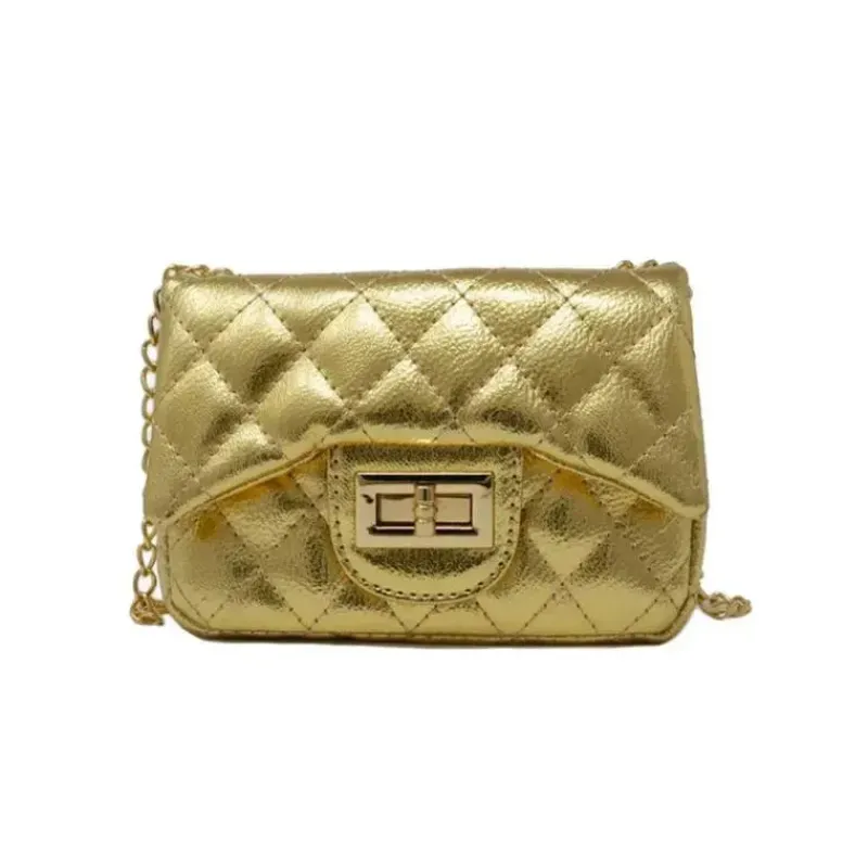 Tiny Treats Handbags & Accessories*- Metallic Classic Mini Purse, Gold