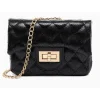 Tiny Treats Handbags & Accessories*- Metallic Classic Mini Purse, Black