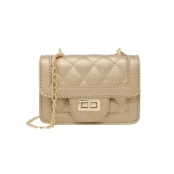 Tiny Treats Handbags & Accessories*- Tiny Classic Quilted Mini Purse, Gold