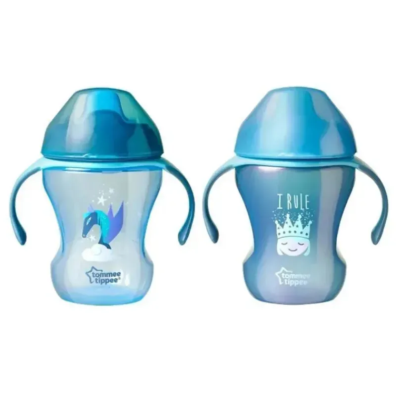Tommee Tippee Straw, Sippy & Training Cups|Dishes, Utensils & Food Containers*- 2Pk 8Oz Infant Trainer Sippee Cup 7M+, Colors May Vary