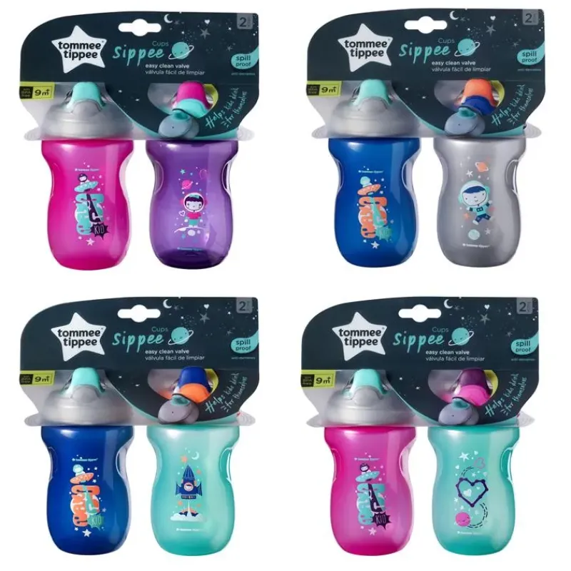 Tommee Tippee Straw, Sippy & Training Cups|Dishes, Utensils & Food Containers*- 2Pk Sippee Cup 10Oz, Colors/Themes May Vary