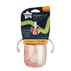 Tommee Tippee Straw, Sippy & Training Cups|Dishes, Utensils & Food Containers*- Training Weighted Straw Cup 10Oz, Pink
