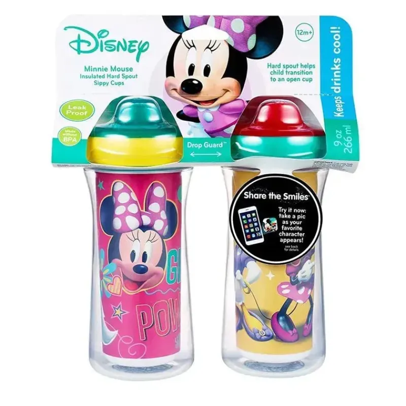 Tomy Straw, Sippy & Training Cups|Dishes, Utensils & Food Containers*- 2 Pack Insulated Sippy Cup 9 Oz, Minnie