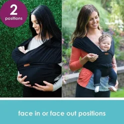 Tomy Front, Hip And Backpack Carriers*- Agility Flex Infant Carrier to Toddler Carrier, Black