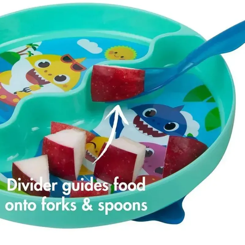 Tomy Baby Shark|Suction Plates & Bowls*- Baby Shark Groovy Suction Plate