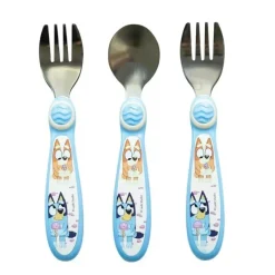 Tomy Utensils & Accessories|Dishes, Utensils & Food Containers*- Bluey Toddler Forks and Spoon Set