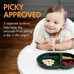 Tomy Plates & Bowls|Dishes, Utensils & Food Containers*- Boon Chow Silicone Plate Set, 3Pk, Mint