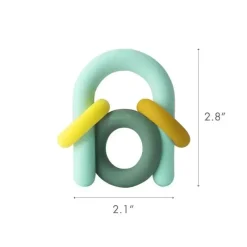 Tomy Toys For 0-12 Months|Gift For Baby*- Boon Hoop Silicone Baby Teether