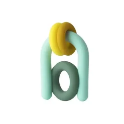 Tomy Toys For 0-12 Months|Gift For Baby*- Boon Hoop Silicone Baby Teether