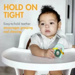 Tomy Toys For 0-12 Months|Gift For Baby*- Boon Hoop Silicone Baby Teether