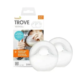 Boon Breast Pumps*Tomy - Trove Silicone Manual Breast Pump Bundle with Travel Pouch, 2 Pack