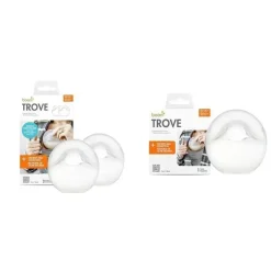 Boon Breast Pumps*Tomy - Trove Silicone Manual Breast Pump Bundle with Travel Pouch, 2 Pack