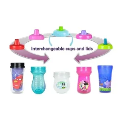 Tomy Cars|Straw, Sippy & Training Cups*- First Years Cars Flip Top Straw Cup 1 Pk