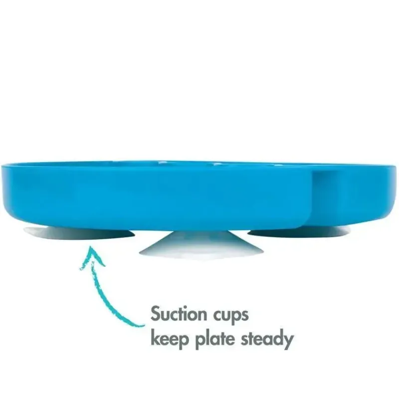 Tomy Suction Plates & Bowls|Dishes, Utensils & Food Containers*- Groovy Suction Plate Keep On Trucking Blue