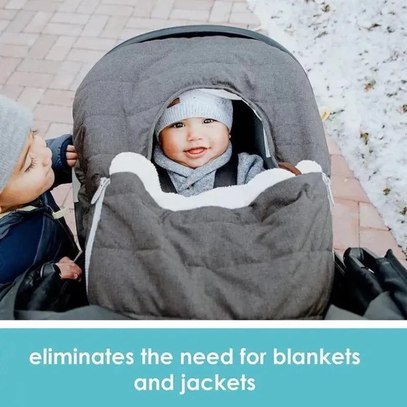 Tomy Car Seat Buntings, Canopies & Cushions*- Infant Car Seat Cover, Heather Grey