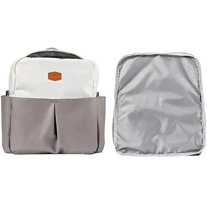 JJ Cole Diaper Backpacks*Tomy - Popperton Backpack Diaper Bag, Cream Mushroom