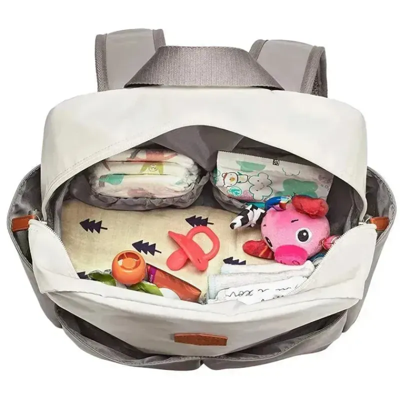 JJ Cole Diaper Backpacks*Tomy - Popperton Backpack Diaper Bag, Cream Mushroom