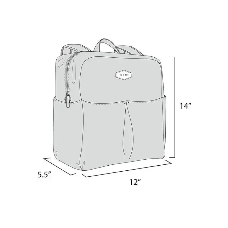 JJ Cole Diaper Backpacks*Tomy - Popperton Backpack Diaper Bag, Cream Mushroom