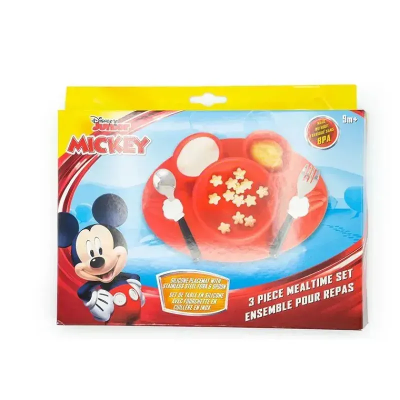 Nemcor Plates & Bowls|Dishes, Utensils & Food Containers*Tomy - Mickey Mouse 3Pc Mealtime Set