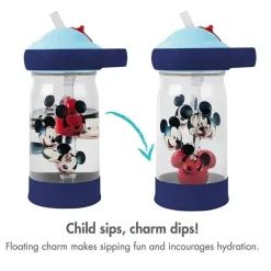 Tomy Mickey & Minnie|Straw, Sippy & Training Cups*- Mickey Sip & See Water Bottle
