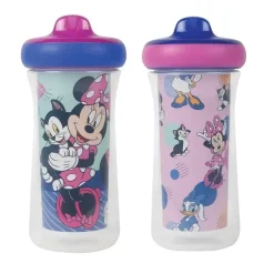 Tomy Straw, Sippy & Training Cups|Dishes, Utensils & Food Containers*- Minnie Drop Guard Insulated Sippy Cup 2 Pk