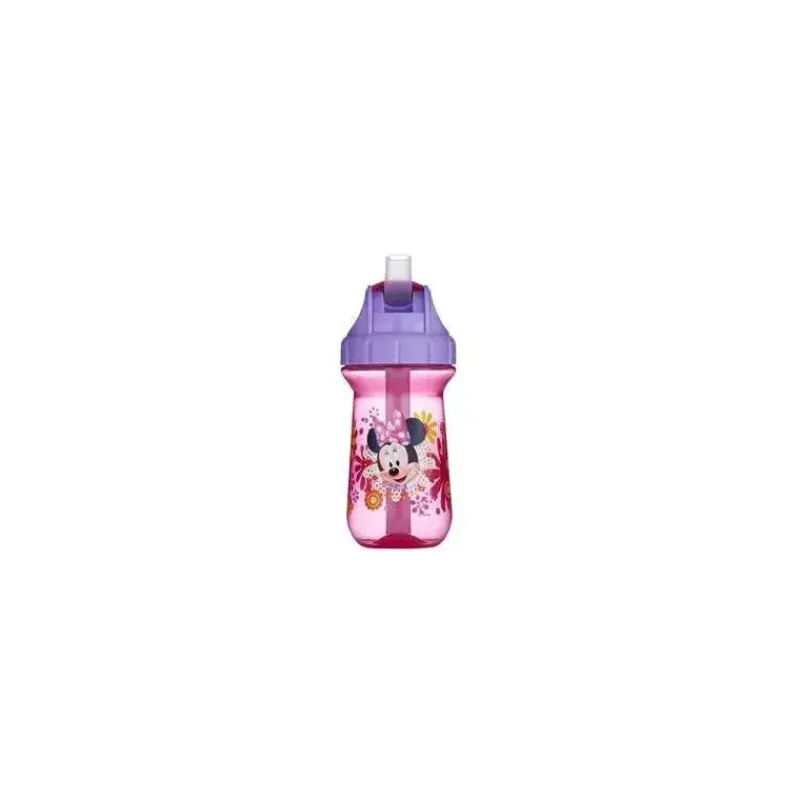 Tomy Mickey & Minnie|Straw, Sippy & Training Cups*- Minnie Flip Top Straw Cup