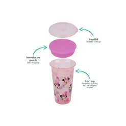 Tomy Mickey & Minnie|Straw, Sippy & Training Cups*- Minnie Sip Around Spoutless 1 Pk