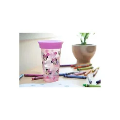Tomy Mickey & Minnie|Straw, Sippy & Training Cups*- Minnie Sip Around Spoutless 1 Pk