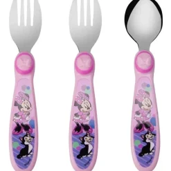 Tomy Mickey & Minnie|Utensils & Accessories*- 3Pk Disney Minnie Flatware