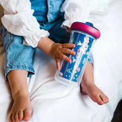Tomy Mickey & Minnie|Straw, Sippy & Training Cups*- 2Pk Disney Minnie Mouse Insulated Sippy Cup 9Oz