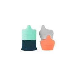 Tomy Straw, Sippy & Training Cups|Dishes, Utensils & Food Containers*- Snug Spout Universal Silicone Sippy Lids & Cup
