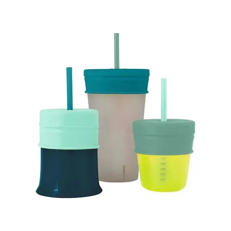 Tomy Cool Baby Products|Gifts Up To $25*- Snug Straw 3 Pk Lids, Green