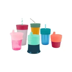 Tomy Straw, Sippy & Training Cups|Dishes, Utensils & Food Containers*- Snug Universal Silicone Sippy Lids Pink