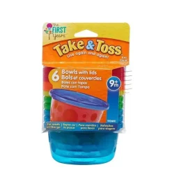 Tomy Food Jars & Snack Cups|Dishes, Utensils & Food Containers*- Take & Toss 6Pk Toddler Bowls 8oz