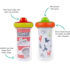 Tomy Straw, Sippy & Training Cups|Dishes, Utensils & Food Containers*- The Good Dinosaur Drop Guard Insulated Sippy Cup 2 Pk
