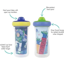Tomy Toy Story|Straw, Sippy & Training Cups*- Toy Story Drop Guard Insulated Sippy Cup 2 Pk
