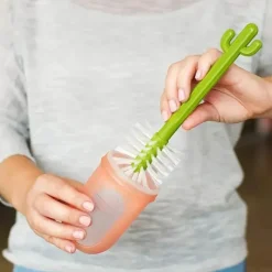 Boon Cleaning*Tomy Cacti Bottle Cleaning Brush Set with Vase, 5 pc