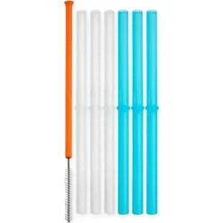 Tomy Straw, Sippy & Training Cups|Dishes, Utensils & Food Containers*Boon Snug Silicone Straws with Brush - 6Pk