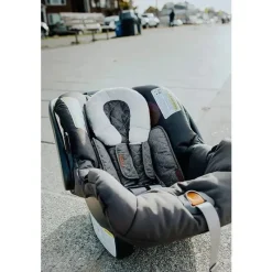 JJ Cole Car Seat Head Support & Strap Covers*Tomy Car Seat Srap Covers, Grey