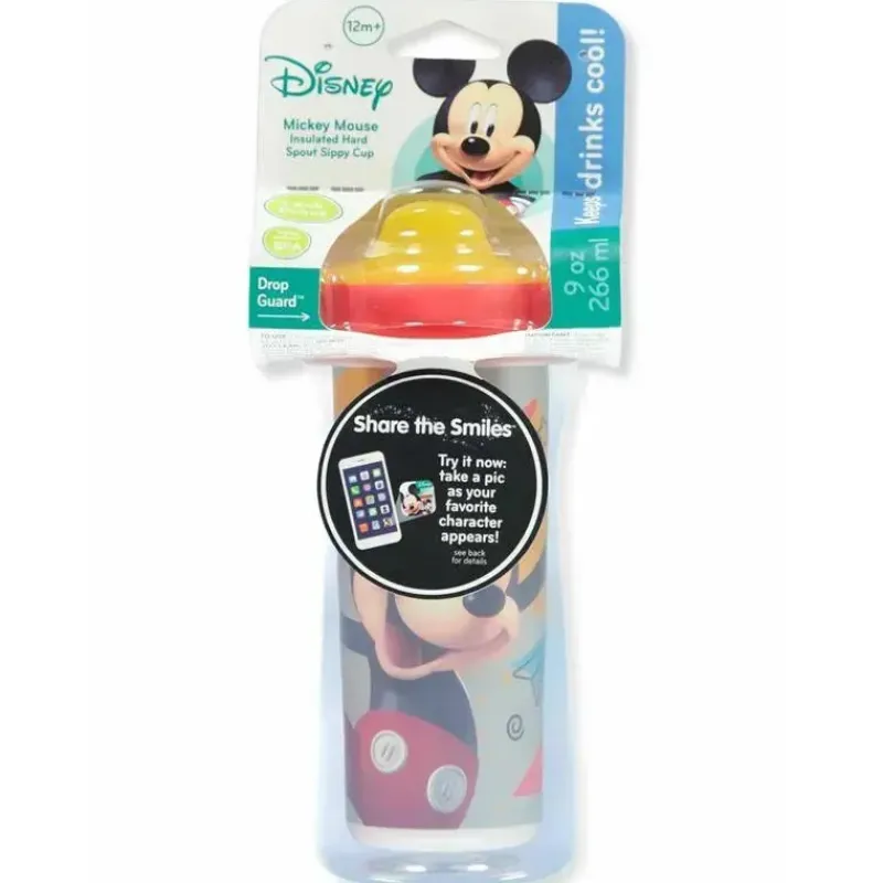 The First Years Mickey & Minnie|Straw, Sippy & Training Cups*Tomy 9oz Kids Sippy Cups, Mickey
