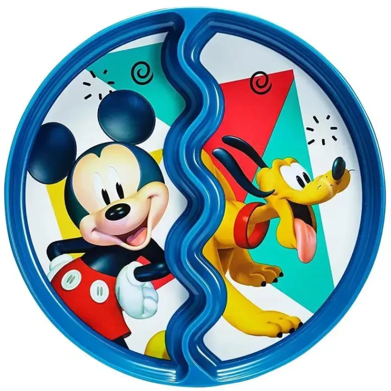 The First Years Plates & Bowls|Dishes, Utensils & Food Containers*Tomy Suction Kids Plate Divided, Mickey/Pluto