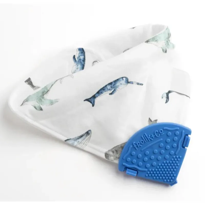 Toothi Rattles & Teethers*- Teether Clip, Denim Blue