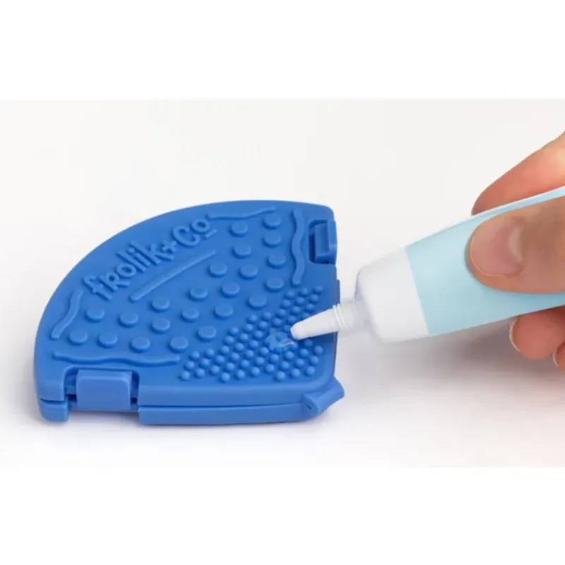 Toothi Rattles & Teethers*- Teether Clip, Denim Blue