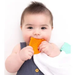 Toothi Rattles & Teethers*- Teether Clip, Papaya