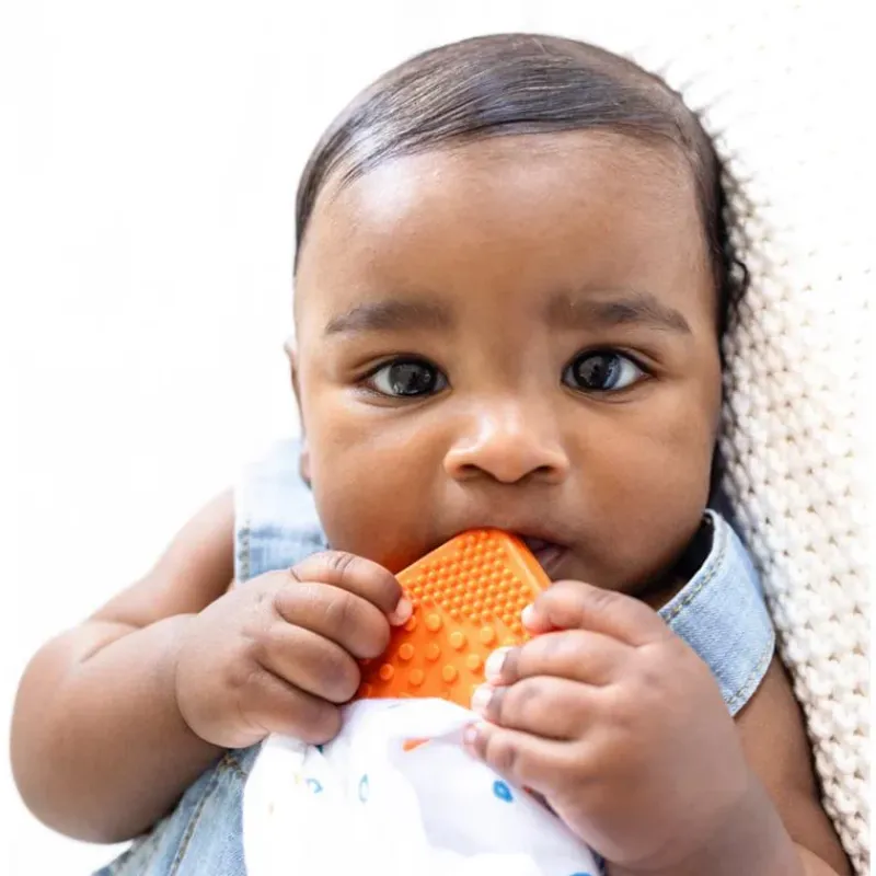 Toothi Rattles & Teethers*- Teether Clip, Papaya
