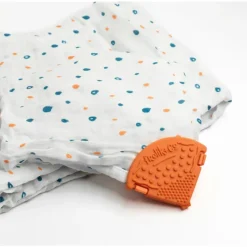 Toothi Rattles & Teethers*- Teether Clip, Papaya