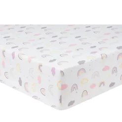 Trend Lab Crib & Bed Sheets*- 2 Pk Microfiber Fitted Crib Sheets, Rainbow/Mermaid