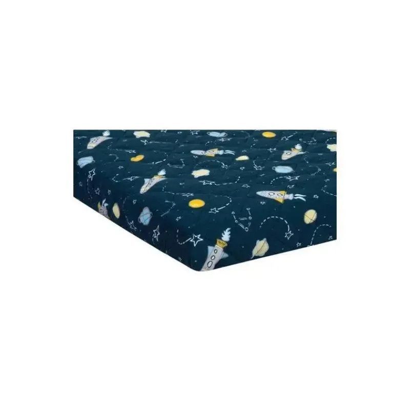 Trend Lab Crib & Bed Sheets*- Fitted Cotton Jersey Playard Sheet, Rockets