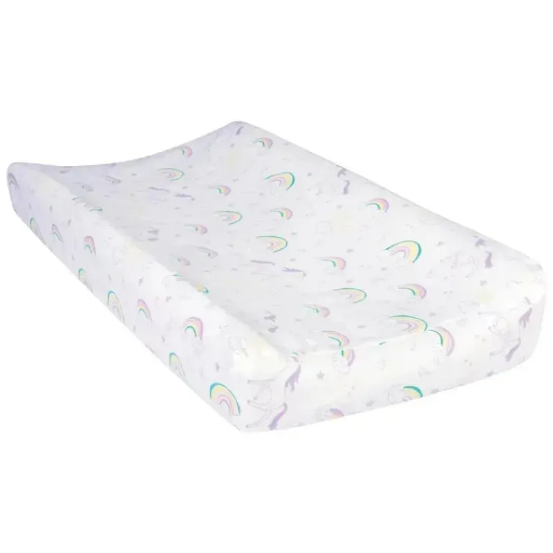 Trend Lab Mattresses, Pads & Covers*- Rainbow Flannel Changing Pad Cover, Unicorn